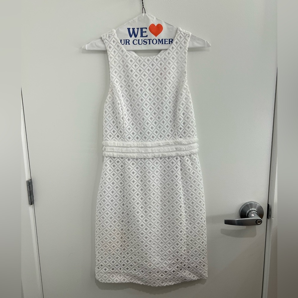 Lilly Pulitzer White Sleeveless Sheath Dress